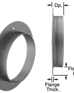 DUCT FLANGE,TRADE SIZE 7, 7-1/8" FEMALE ID,1-1/4"DP,FLANGE H